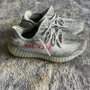 Adidas Gray and Red Sneakers